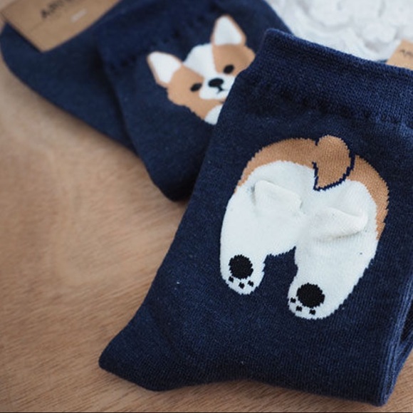 Corgi Print Socks - Picture 3 of 3
